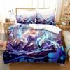 Anime Genshin Impact Sangonomiya Kokomi Bedding Set Duvet Cover Bed Set Quilt Cover Pillowcase Comforter King Queen Size