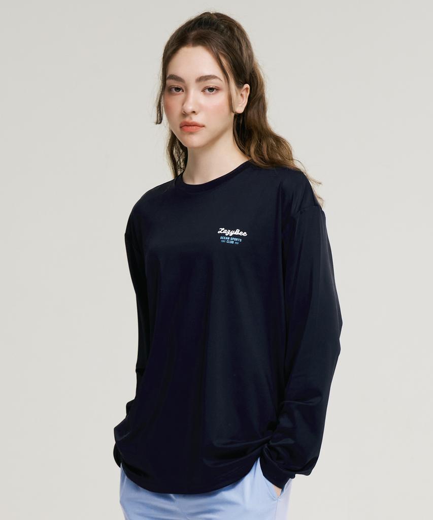 Leijibi Airfresh String Oversized Rash Guard Long Sleeve Women'S & Men'S Swimwear Mw (7 Colors) (B Type)