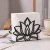 Black Tissue Dispenser Elegant Napkin Case Unique Napkin Holder Bathroom Use