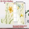 2D FLAT PRINTING 2pcs Curtains (Without Rod) Floral Garden Design (3) New Year Festival Minimalist Curtains Polyester Easy