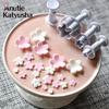 4Pcs/lot Plum Blossom Plunger Fondant Molds Cookie Cutter Set Cake Decorating DIY Bakery Tool
