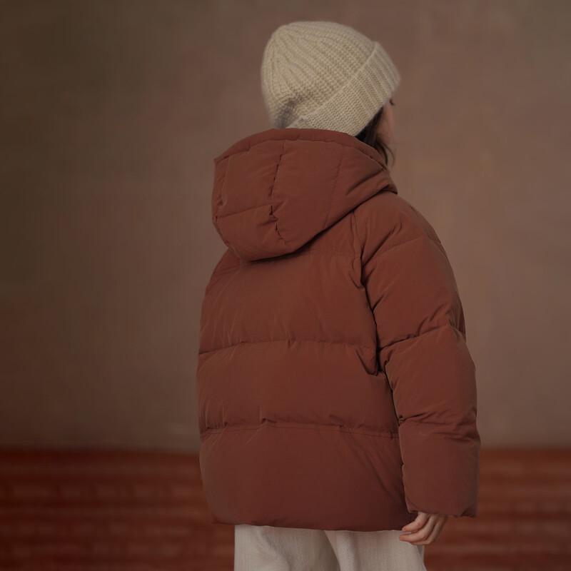 Unisex Kids' Winter Hooded Down Puffer Jacket