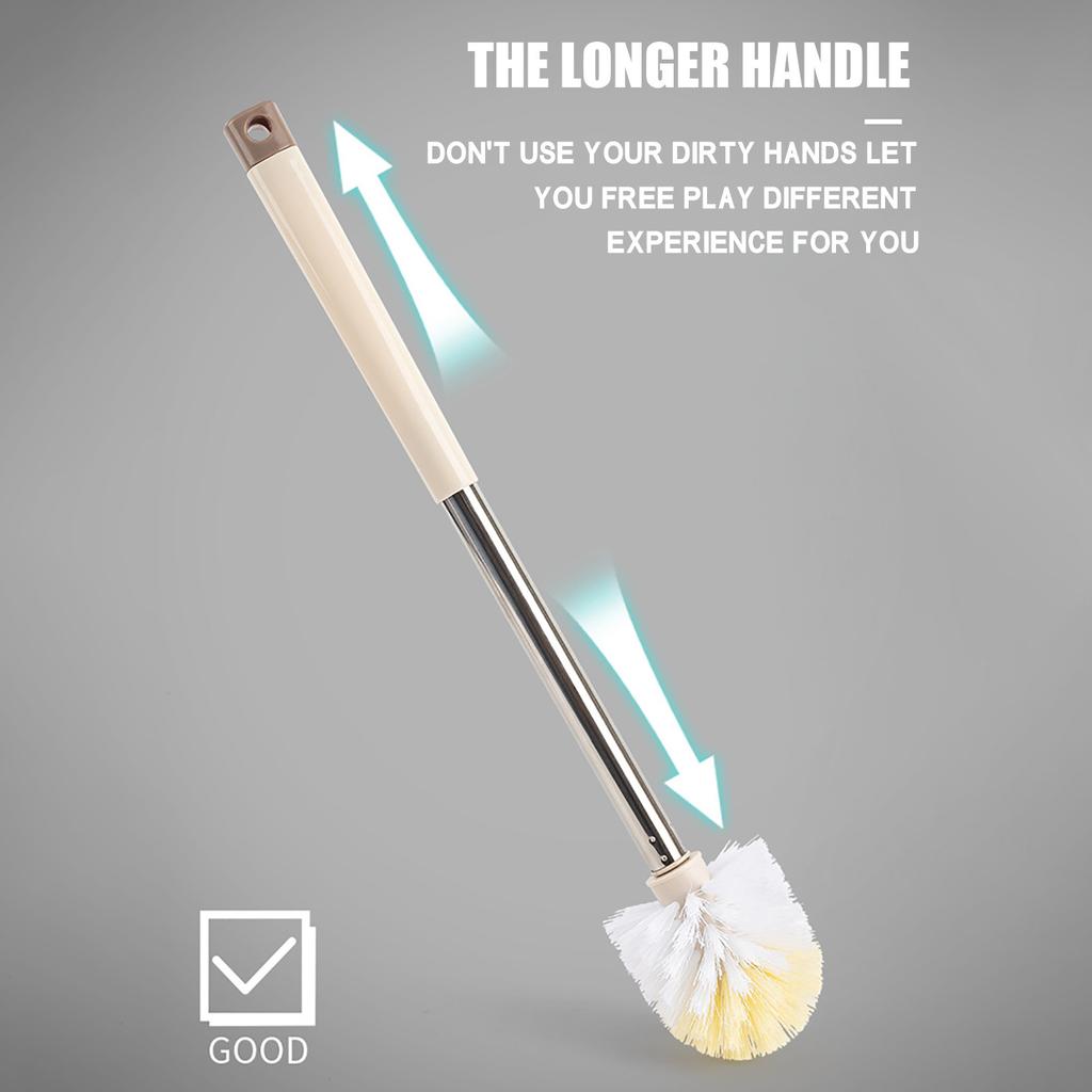Toilet Brush and Holder Set, Wall Mounted Toilet Bowl Brush for Bathroom