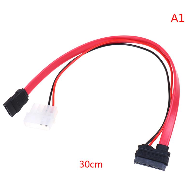 7 + 6 Pin Slimline SATA Cable for Slim Laptop SATA DVD CD-RW Adapter Cable