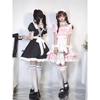 Women Maid Outfit Lolita Cosplay Cute Sexy Erotic Kawaii Cafe Costume Black White Uniform Apron Dress Cute Bowknot Costumes