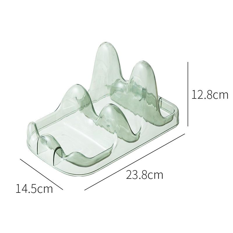 Support de couvercle de casserole de cuisine à double couche sans perçage avec porte-ustensiles