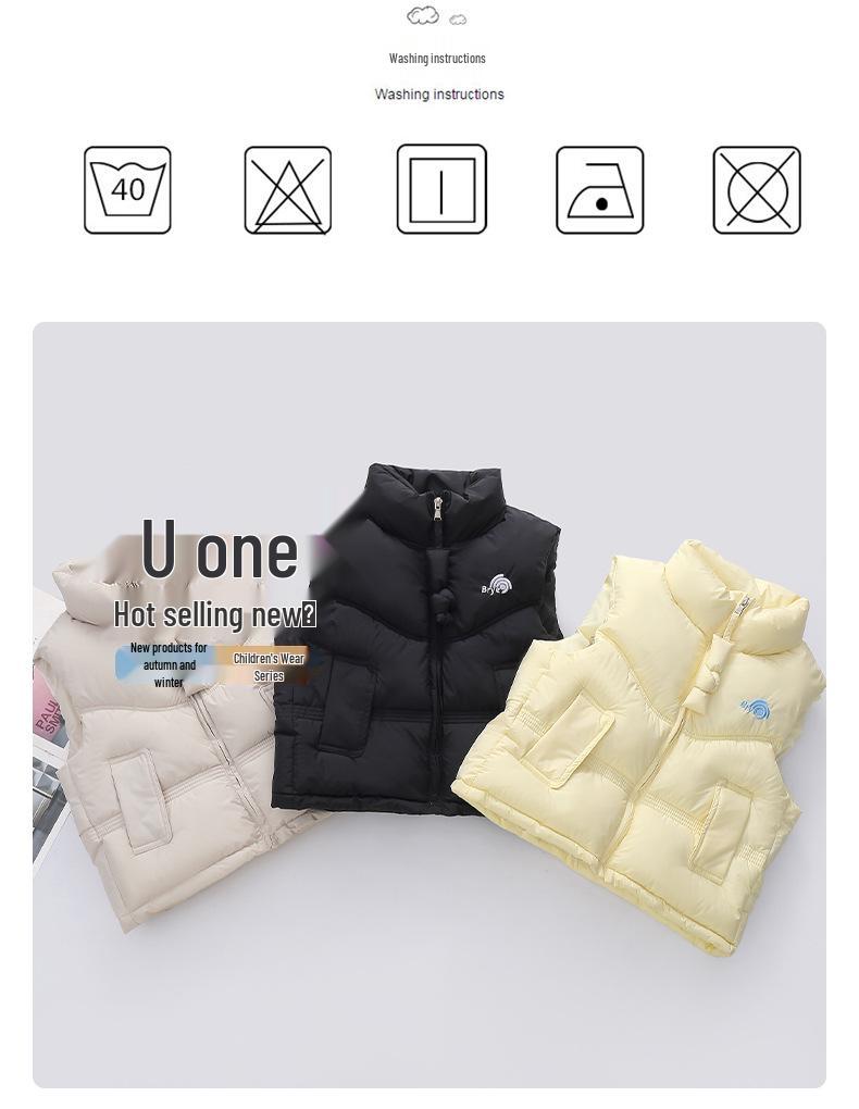 Children's Padded Vest Jacket - Spring/Autumn Outerwear for Boys & Girls