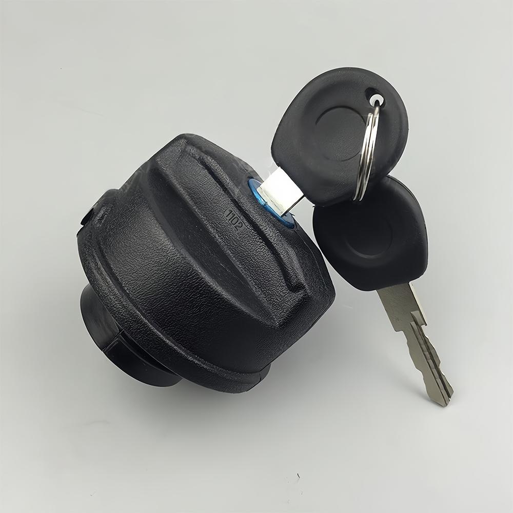 1set Fuel Tank Filler Cap with 2 Keys Black ABS Petrol Locking Lid Fit for Citroen C1 Peugeot 107 Ford Mondeo Tank Covers