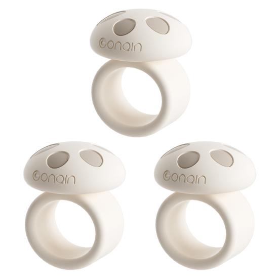 Lot de 3 butées de porte en silicone, en forme de champignon, protection murale, anti-collision