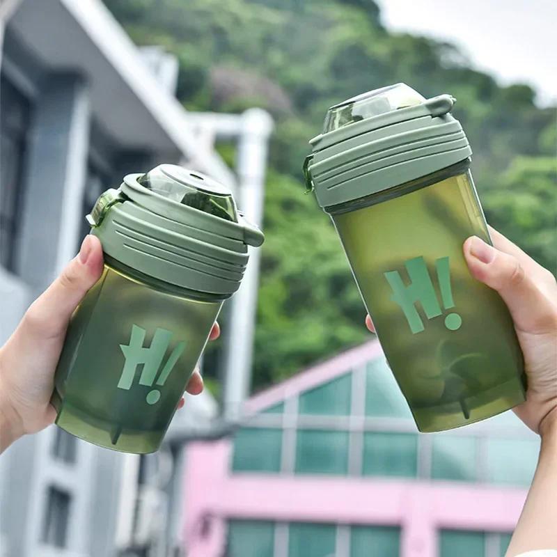 350ml Portable Protein Powder Shaker Bottle Leak Proof Water Bottle for Gym Fitness Training Sport Shaker Mixing Cup with Scale