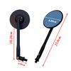 8MM 10MM Universal Motorcycle High Quality Rearview Mirrors Adjustable Black CNC Aluminum Round Mirrors