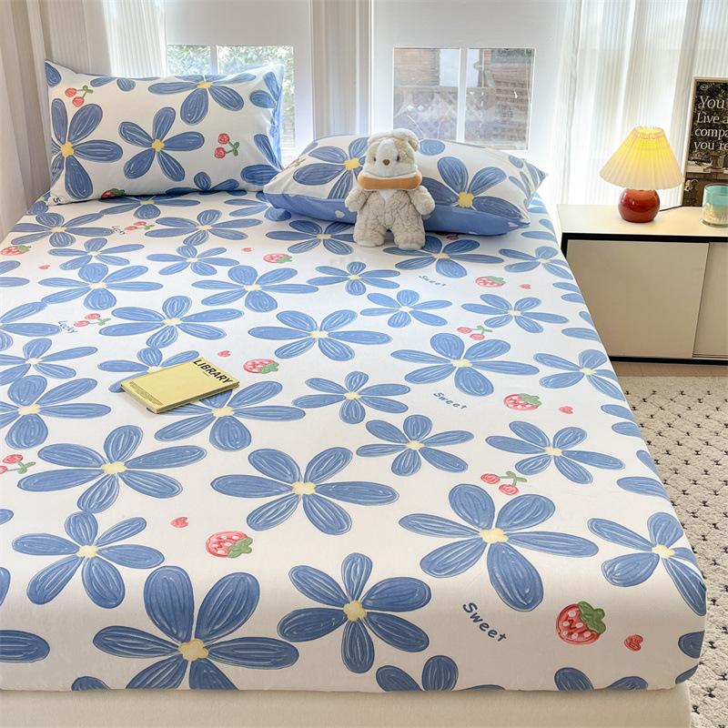 Pure Cotton Thickened Abraded Mattress Single Piece Double Cotton Simmons Mattress Protective Cover All Inclusive Bed Cover