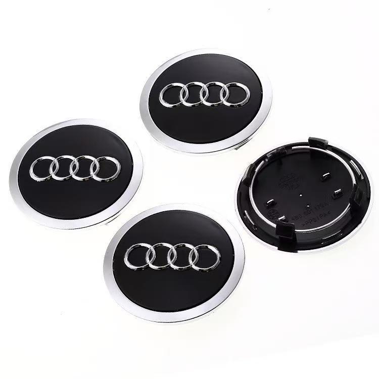 For Audi 8V4PCS Automotive Wheel Hub Center Cover Badge Modification Accessories Suitable for Audi S4 S6 A1 A2 Q2 Q3 TT A3 A4 A5 A6 A7 A8