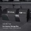 Car Trunk Suede Storage Box Toolbox Interior Accessories For F-SPORT ES RX NX LS UX LM LX GX LC RZ IS CT GS RC HS SC TX