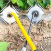 Weeding Artifact Weed Puller Tool with Ergonomic Handle Sharp Tines Rustproof Versatile Design Simple Operation Uprooting Weeding Tool