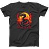 Coole Slangen Vlammen T-shirt, Sweater, Hoodie voor Reptiel en Huisdier Liefhebbers voor Mannen Vrouwen Kinderen Gemaakt in Canada Zwart