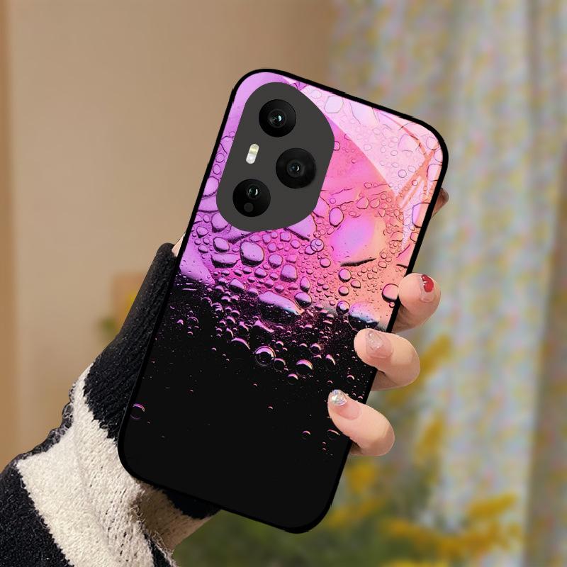 Gehärtetes Glas Handyhülle Für Honor 400 Pro Honor400 Lite 5G Hülle Luxus Bemalt Hartes PC Fundas Stoßfeste Schutzhülle