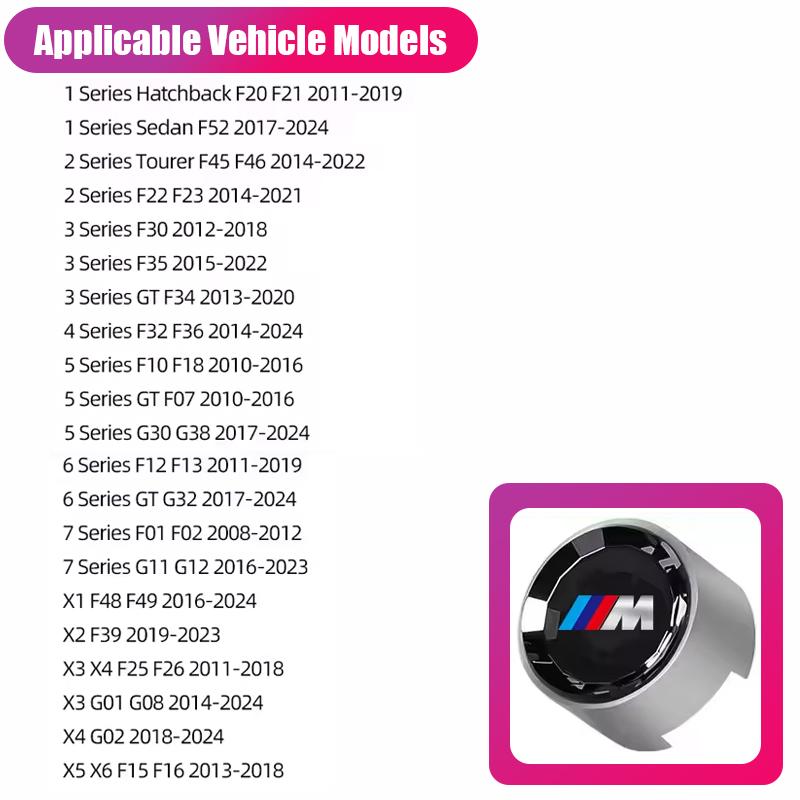 For BMW M 2026 New Car Engine One-button Start Crystal Button Accessories For BMW G80 G06 G07 G42 G14 G15 G16 F82 F20 F21 F83 M2 M3 M4 M5 M8 F95 F9 Y5