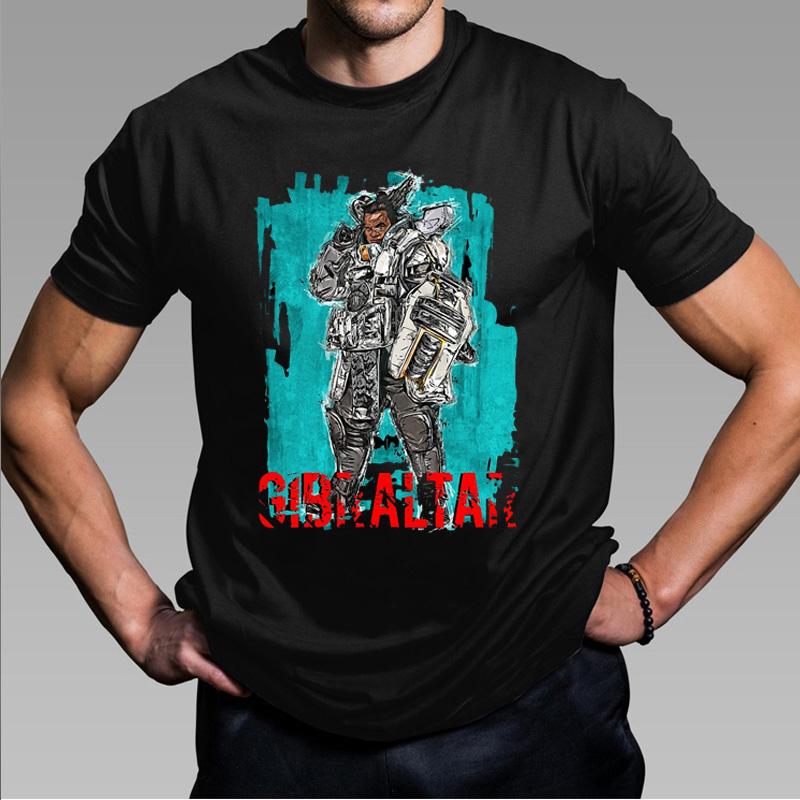 Apex Legends Παιχνίδι Print Κοντομάνικο Μόδα Harajuku Apex T-shirt Άνδρες Γυναίκες Μαύρο Streetwear Cool Cosplay T-shirt Μπλούζες