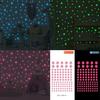 100 PCS Luminous Star Pink Luminous Star Sticker Luminous Wall Sticker