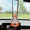 Cute Car Interior Duck Anime Decoration Gypsum Auto Rearview Mirror Pendant for Swing Kawai Car Decoration Accessories Dropship