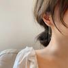 New Fashion Star Moon Tassel Drop Earrings for Women Rhinestone Stars Long Chain Earrings Girls Party Daily Jewelry Accessories