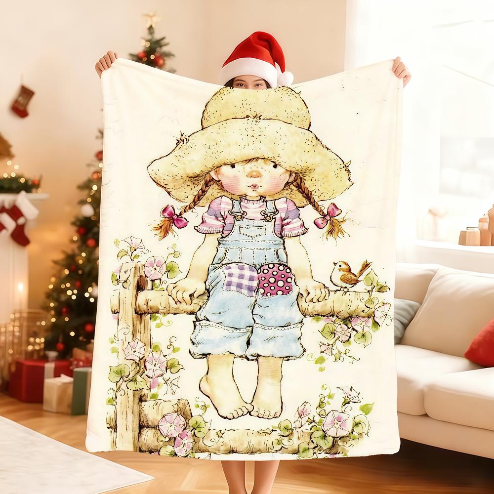 Cartoon S Sar Ah K Kay Blanket For Soft Throw Blanket for Picnic Bed Sofa Home Bedroom Cozy Warm Comfortable