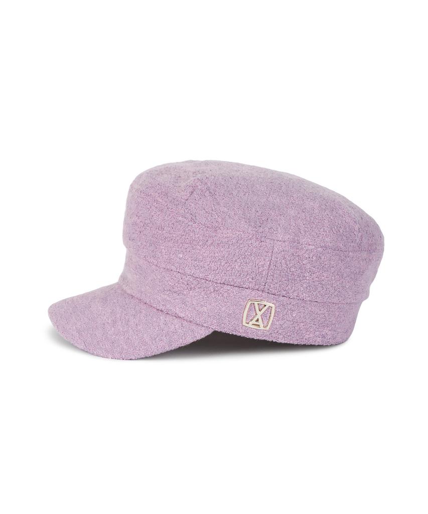 Bajal Va Square Studded Wool Sailor Cap Purple
