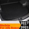 Bilbagagematta ALLVÄDER AUTO Baklucka Bagageunderlägg Matta Hög Kant Lastskydd Passar För Alfa Romeo Stelvio