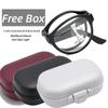New Trend Folding Glasses With Box Fashion Round Frame Multifocal Reading Glasses Retro Near Far Presbyopia Eyewear +1.0 To +4.0