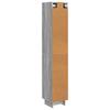 Cabinet Set 2 Pcs Grey Sonoma 34.5 X 33 X 90 Cm Particleboard