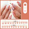 Heart False Nails Full Cover False Nails Medium Square False Nails Press On Nails Stick On Nails for Nails Decorations