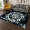 3D Bohemian Mandala Geometric Flower Carpet Rug for Sofa Bedroom Living Room Doormat Home Kitchen Decor,Game Non-slip Floor Mat