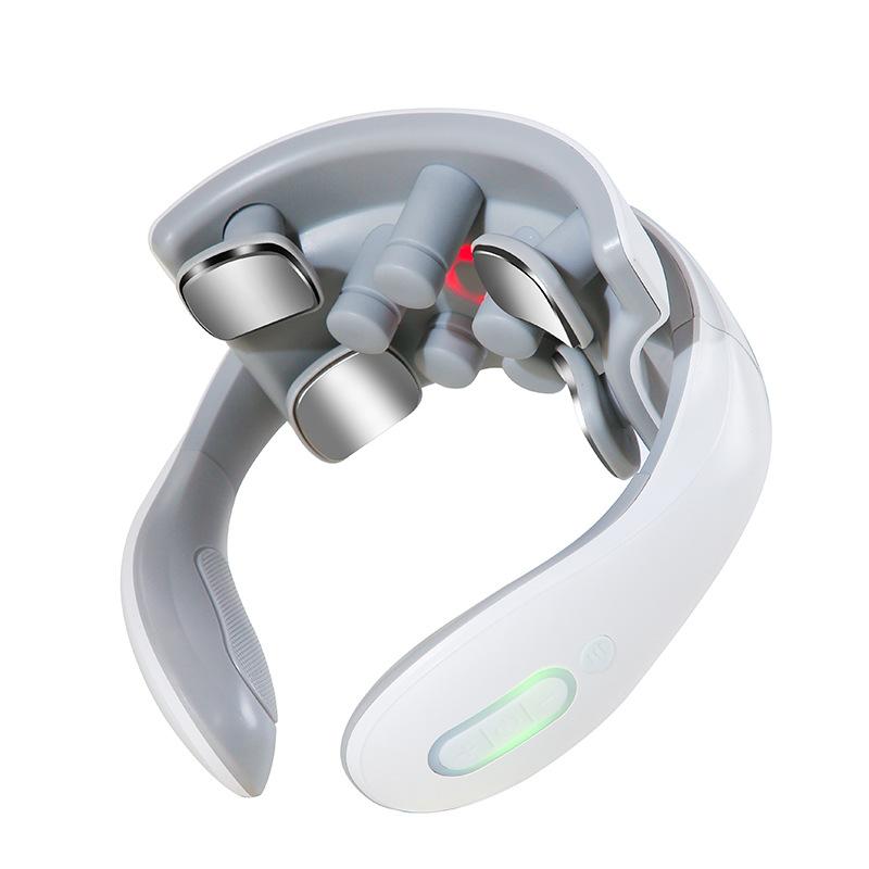 Instrument de Massage Intelligent Durable et Sûr pour le Cou Portable Massage des Épaules et du Cou Vibrateur pour la Santé des Vertèbres Cervicales Massage par Compression Chauffante