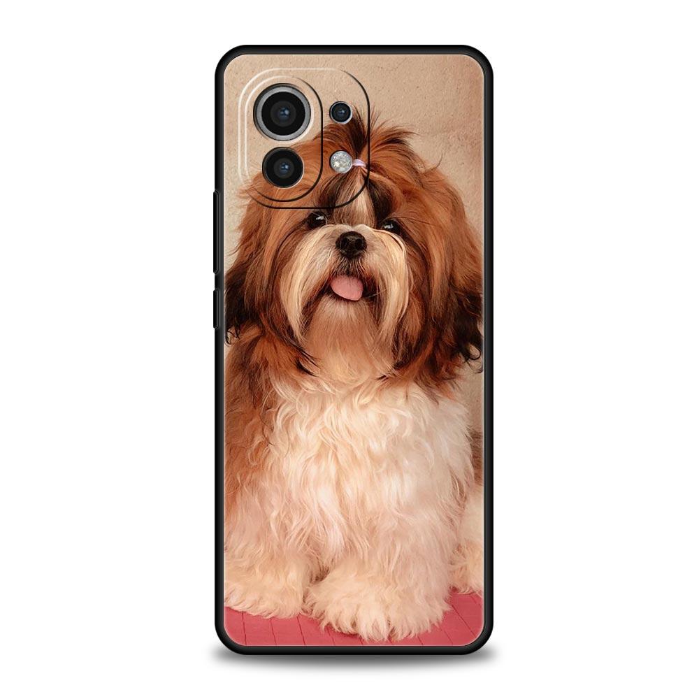 Shih Tzu Painting Cute Phone Case For Xiaomi Mi 17 15T 15 14 14T 13T 12T Pro 12 13 Lite 5G 11T Poco X6 X7 X5 Pro Soft Cover