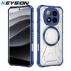 KEYSION Transparente Magnetische Hülle für Redmi Note 15 Pro+ 5G Silikon+PC Robuste Stoßfeste Handyhülle für Redmi Note 15 5G
