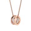 European And American Sterling Silver S925 Gold -Plated Spring Necklace Hollow Black And White Shell Pendant