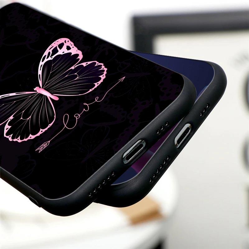 Butterfly Love Beautiful Phone Case For Apple iPhone 18 16 15 14 13 12 11 Pro Max XR XS Max 7 8 Plus SE2 Back Cover Silicone Cases