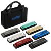 East Top Harmonica Set, 7 Keys (A B C D E F G), High Airtightness, 10-Hole Harmonica, Stainless Steel Cover, Diatonic Harmonica, Suitable for