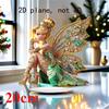 Vlinder Fee Boheemse stijl, 2D plat acryl, tafeldecoratie, ornamenten, geschikt voor woonkamer, kantoor, Kerstmis, Halloween