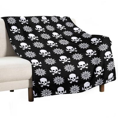 Griezelige Kerst Schedels - Gotische Kerst Plaid Deken Decoratieve Banken Zachtste Vintage Pluche Dekens