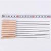 SMVP Stainless Steel Wooden Handle BBQ Skewers