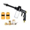 Garden Hose Nozzle with Foam Cannon, 3 Spray Modes, High-Pressure Hose Nozzle, Heavy Duty Booster Nozzle for Car Washing Outdoor Cleaning