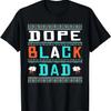 Schwarzes Papa Vatertag Afrikanischer Stolz Papa Schwarze Väter T-Shirt