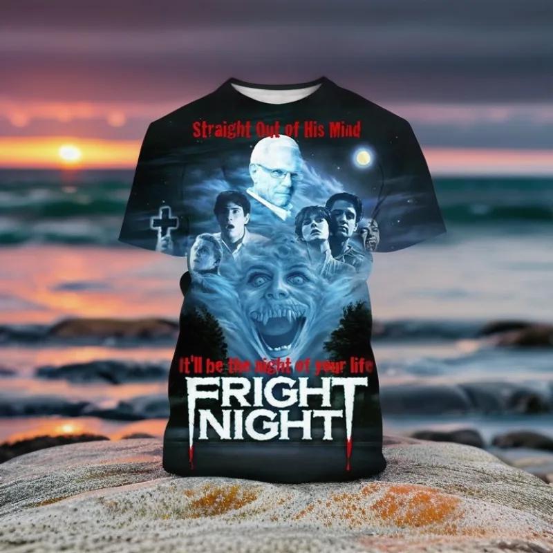 3D-printade T-shirts för män och kvinnor, Nya skräckfilmer, Vampyrer, Zombier, Spöken, Halloweenmode