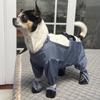 Combinaison de neige pour chien avec bottes intégrées Antidérapant Chiot Salopette Bottines Imperméable Combinaison de neige pour chien avec bottes pour petits chiens Protection des pattes