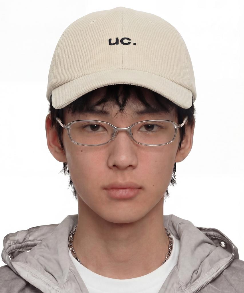 Eondeokeonteulol Corduroy Ball Cap Uc / Authentic B B / Cd / Ivory