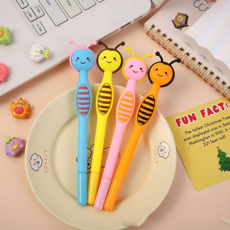 Creatieve Cartoon Bij Neutrale Watergedragen Handtekening Pen - Schattig Ontwerp voor Studenten