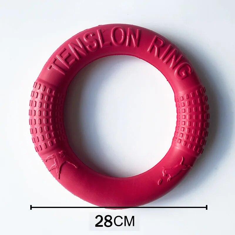 EVA Big Dogs Interactive Training Ring Diameter 18-28cm Puller Resistant for Dogs Pet Flying Discs Bite Ring Toy Dog Ring