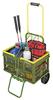 Kapitan Stag (KAPITAN STAG) Składany dwukolorowy wózek transportowy z linką z haczykami, nośność 30 kg, żółto-zielony, UL-1039 F